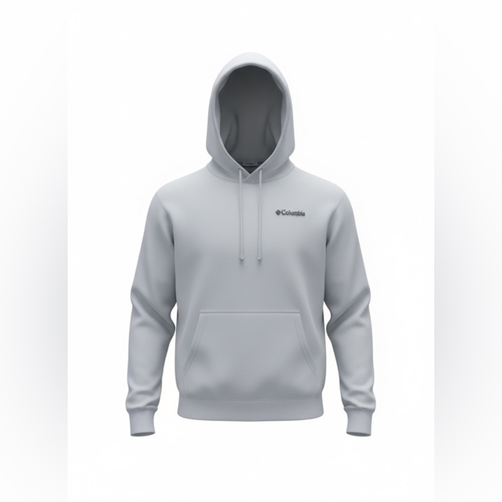 Columbia Sportswear Men’s XL Fleece Hoodie Sweatshirt – Light Gray, Like New